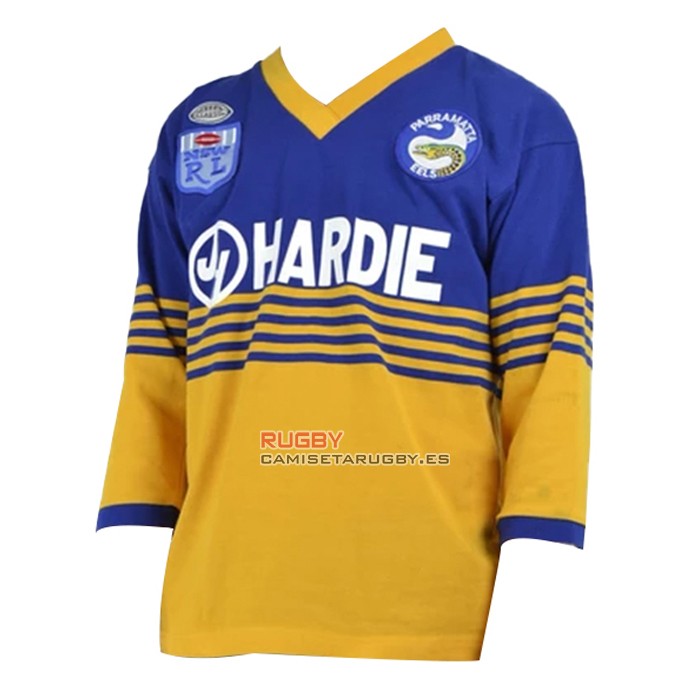 Camiseta Parramatta Eels Rugby ML 1986 Retro